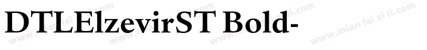 DTLElzevirST Bold字体转换